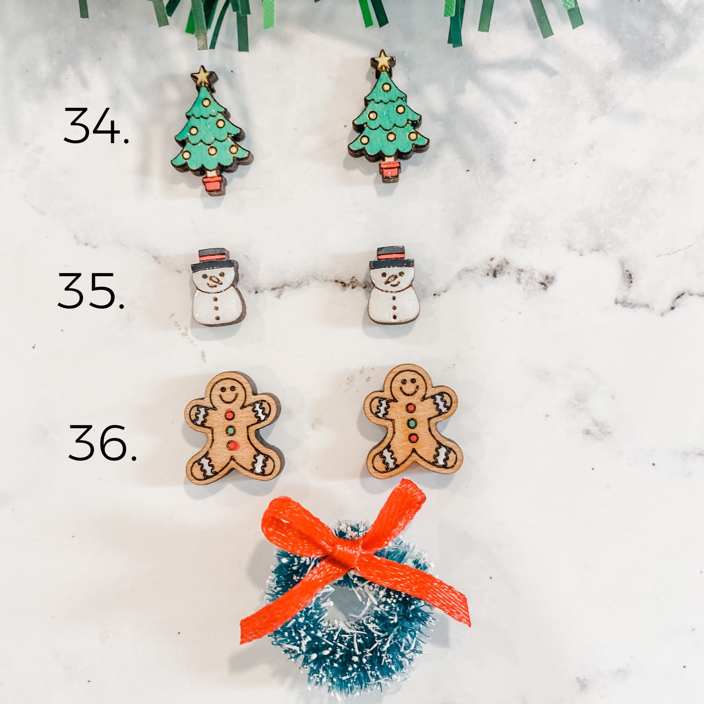 JANE DEAL: Handmade Cute Mini Holiday Studs
