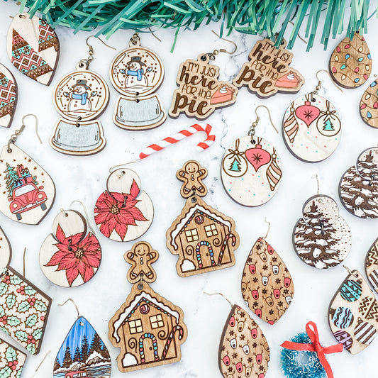 JANE DEAL: Handmade Gorgeous Christmas Earrings