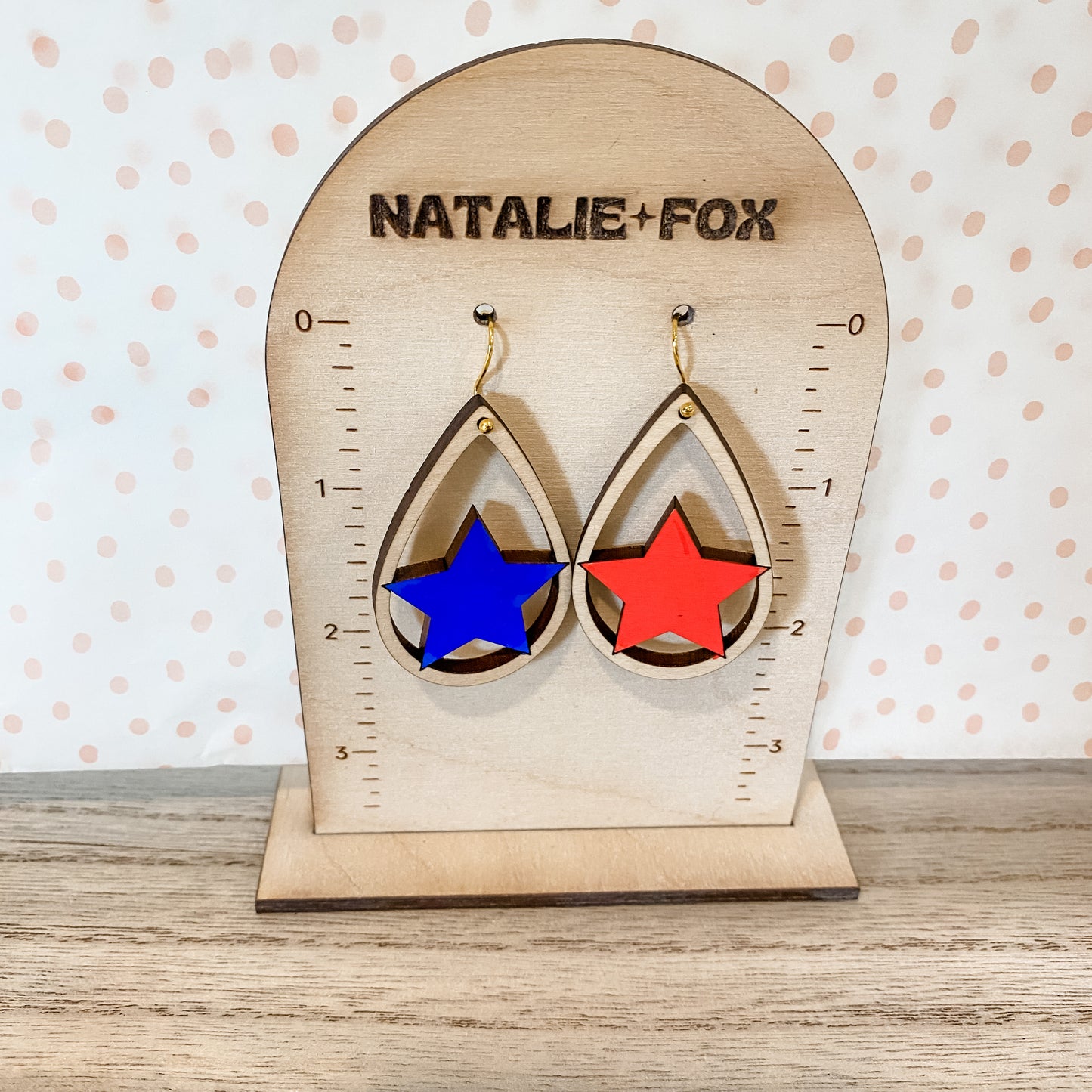 Independence Day Lone Star Earrings