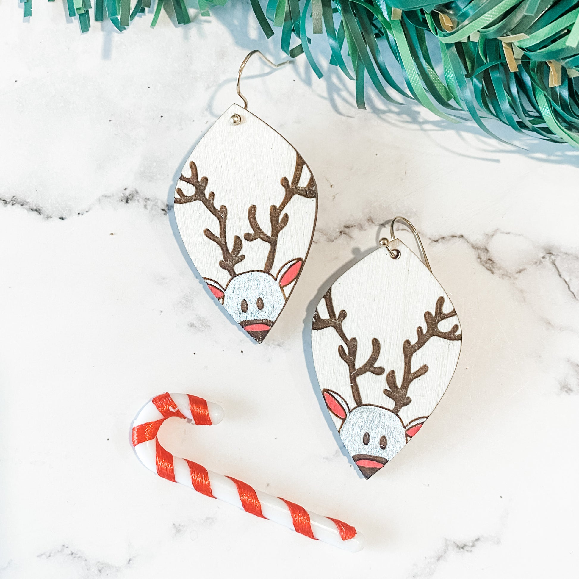 Rudolph Red Nose Earrings