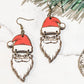 Father Christmas Dangle Earrings