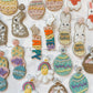 Glitzy Easter Bunny Beaded Earrings